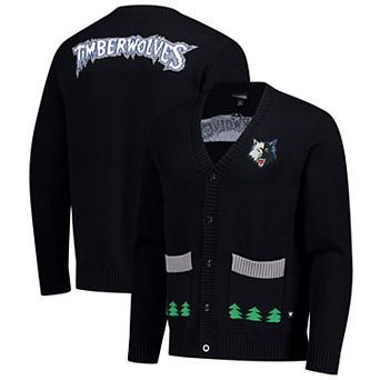 Unisex The Wild Collective Black Minnesota Timberwolves City Edition Full-Button Cardigan