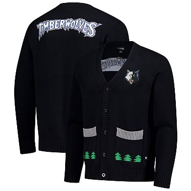 Unisex The Wild Collective Black Minnesota Timberwolves City Edition Full-Button Cardigan