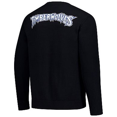 Unisex The Wild Collective Black Minnesota Timberwolves City Edition Full-Button Cardigan