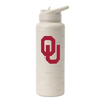 Logo Brands Oklahoma Sooners 34oz. Sand Ghost Quencher Bottle
