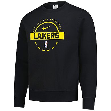 Men's Nike Black Los Angeles Lakers 2025/26 Authentic Practice Club Sweatshirt