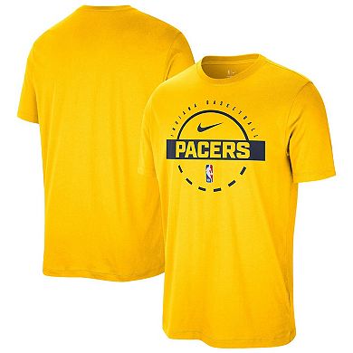 Men's Nike Gold Indiana Pacers Authentic Practice T-Shirt