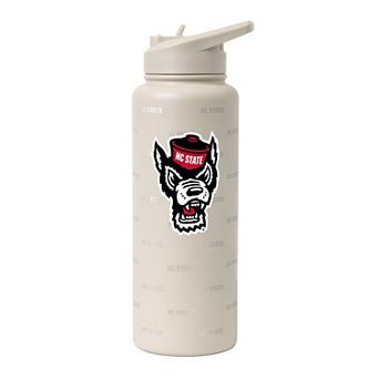Logo Brands NC State Wolfpack 34oz. Sand Ghost Quencher Bottle
