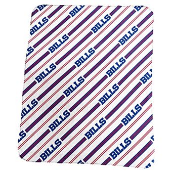 Buffalo Bills Classic Vertical Stripe Fleece Throw Blanket