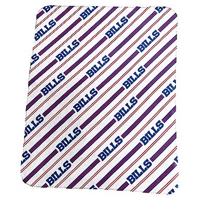 Buffalo Bills Classic Vertical Stripe Fleece Throw Blanket