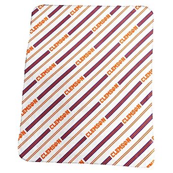 Clemson Tigers Classic Vertical Stripe Fleece Throw Blanket