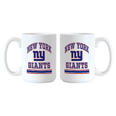 New York Giants 15oz. Current & Throwback Mug Set