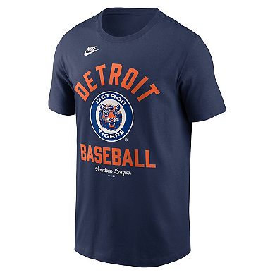 Men's Nike Navy Detroit Tigers Cooperstown Collection T-Shirt