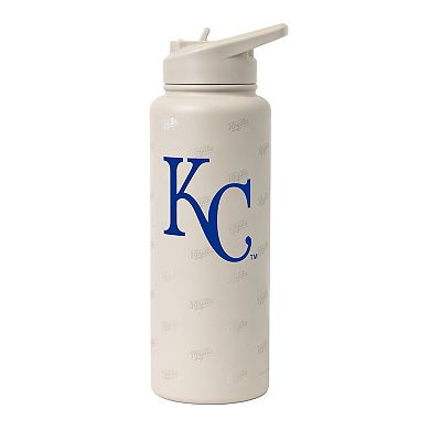 Logo Brands Kansas City Royals 34oz. Sand Ghost Quencher Bottle