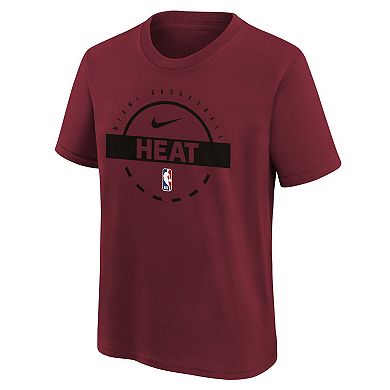 Youth Nike Red Miami Heat Practice T-Shirt