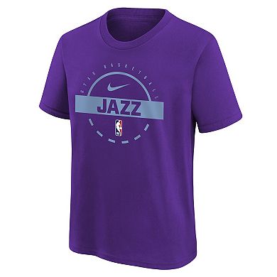 Youth Nike Purple Utah Jazz Practice T-Shirt