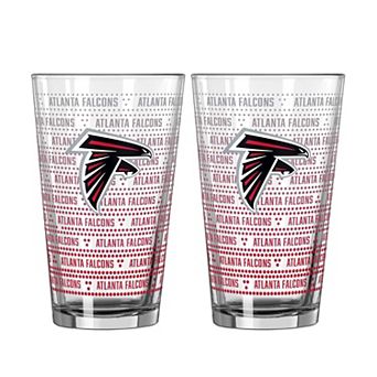 Logo Brands Atlanta Falcons Two-Pack Chant Fade 16oz. Pint Glass Set