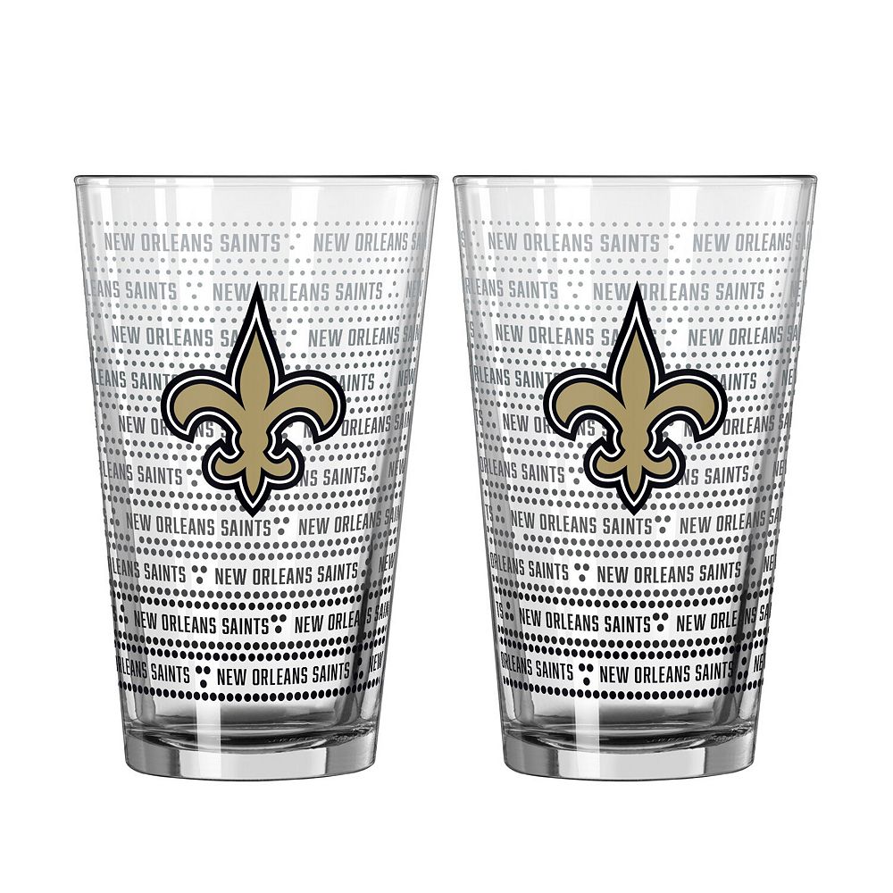 Logo Brands New Orleans Saints Two-Pack Chant Fade 16oz. Pint Glass Set
