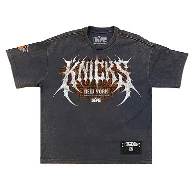 Men's Gray New York Knicks Shock Wave Collection Premium T-Shirt