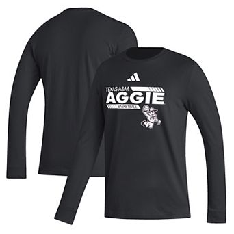 Men's adidas Black Texas A&M Aggies Ol' Sarge Basketball Long Sleeve T-Shirt