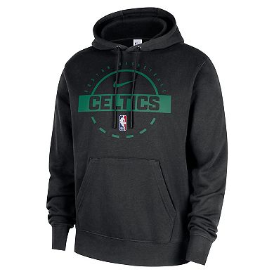 Men's Nike Black Boston Celtics 2025/26 Authentic Practice Club Pullover Hoodie
