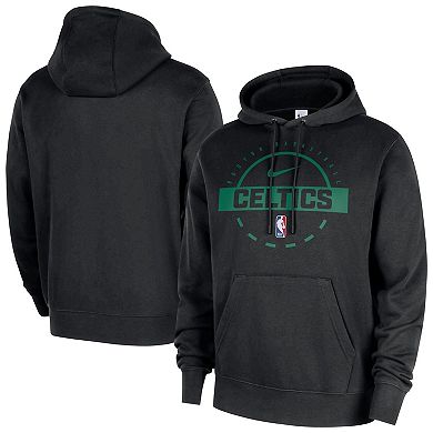 Men's Nike Black Boston Celtics 2025/26 Authentic Practice Club Pullover Hoodie
