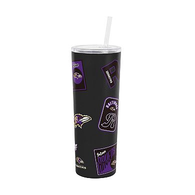 Logo Brands Baltimore Ravens 30oz Dreamweave Straw Tumbler