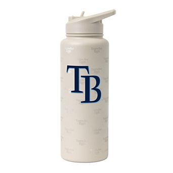 Logo Brands Tampa Bay Rays 34oz. Sand Ghost Quencher Bottle