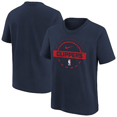 Youth Nike Navy LA Clippers Practice T-Shirt