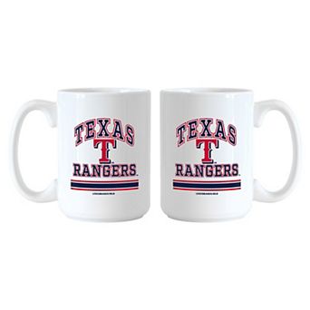 Texas Rangers 15oz. Current & Throwback Mug Set