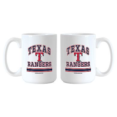 Texas Rangers 15oz. Current & Throwback Mug Set