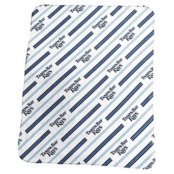 Tampa Bay Rays Classic Vertical Stripe Fleece Throw Blanket