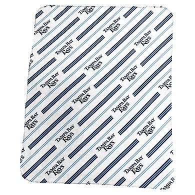 Tampa Bay Rays Classic Vertical Stripe Fleece Throw Blanket