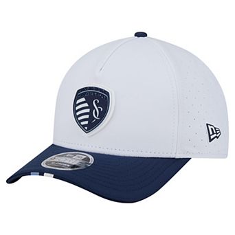 Men's New Era White Sporting Kansas City 2026 MLS Kick Off 9FORTY M-Crown A-Frame Adjustable Hat