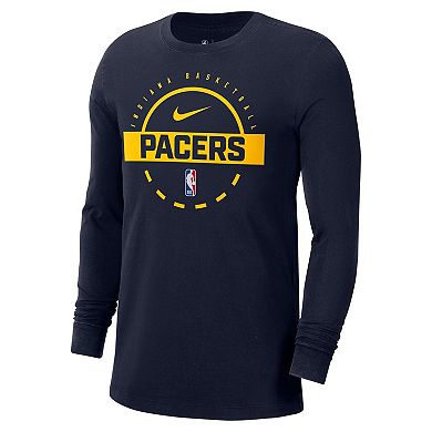 Men's Nike Navy Indiana Pacers Authentic Long Sleeve Practice T-Shirt