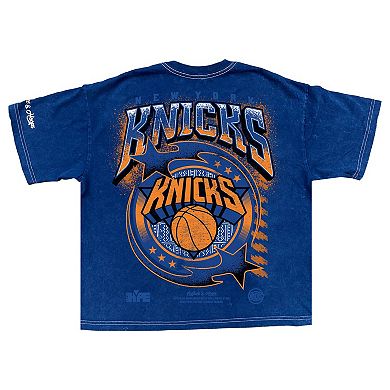 Men's Blue New York Knicks Drip & Dime Collection Premium T-Shirt