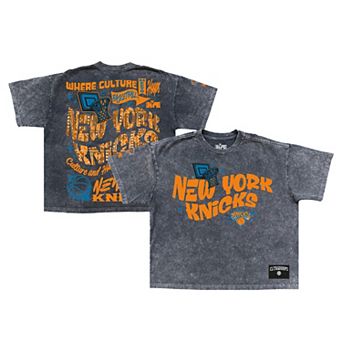 Men's Black New York Knicks Culture Clash Collection Premium T-Shirt