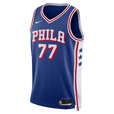 Unisex Nike VJ Edgecombe Royal Philadelphia 76ers Swingman Jersey - Icon Edition