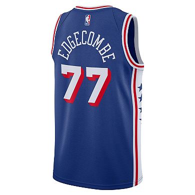 Unisex Nike VJ Edgecombe Royal Philadelphia 76ers Swingman Jersey - Icon Edition