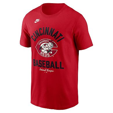 Men's Nike Red Cincinnati Reds Cooperstown Collection T-Shirt