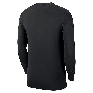 Men's Nike Black Miami Heat Authentic Long Sleeve Practice T-Shirt