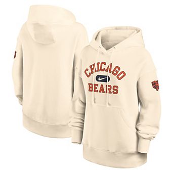 Women's Nike Natural Chicago Bears Oversized Legacy Phoenix Hoodie
