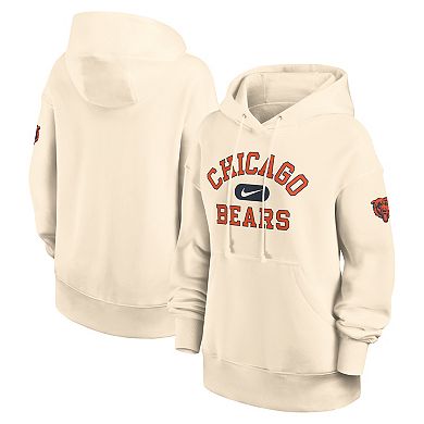 Women's Nike Natural Chicago Bears Oversized Legacy Phoenix Hoodie