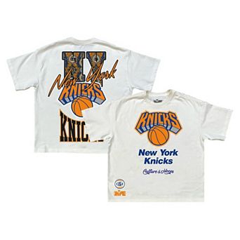 Men's Cream New York Knicks Team City Collection Premium T-Shirt