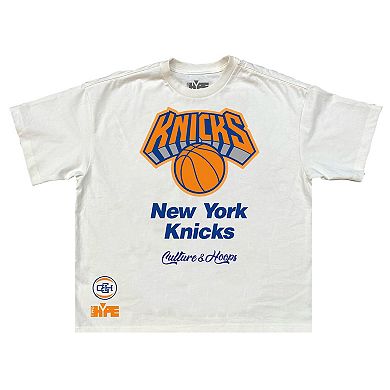 Men's Cream New York Knicks Team City Collection Premium T-Shirt