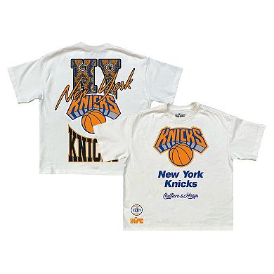Men's Cream New York Knicks Team City Collection Premium T-Shirt