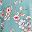 Blue Green Floral