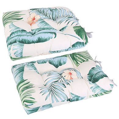 2PCS Waterproof Rocking Chair Cushion Set with Ties