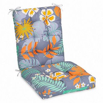 2 pc Waterproof Rocking Chair Cushion Set with Ties