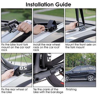 Bike Block Fork Mount Bicycle Mount Carrier Rack for Car Roof