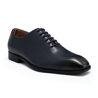 Men's Business Oxford Shoes Lace-Up Square Toe Leather Formal Footwear
