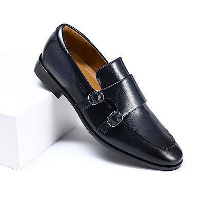 Men's Monk Strap Loafers Slip-On Dress Shoes