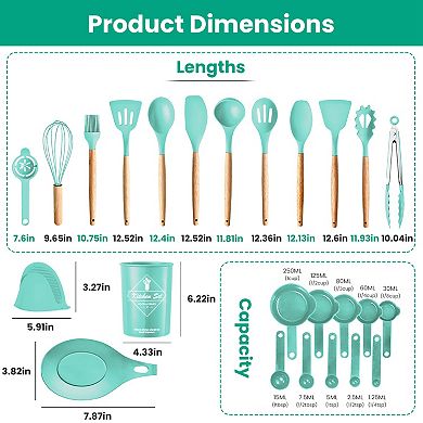 35PCS Kitchen Utensil Set with Holder