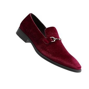 Men's Velvet Dress Loafers Slip-On - Comfortable for Business & Weddings Shoes