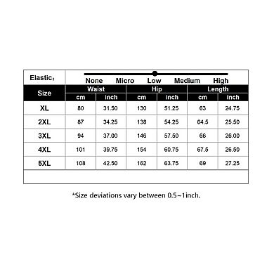 Women's Large Size Cropped Shorts